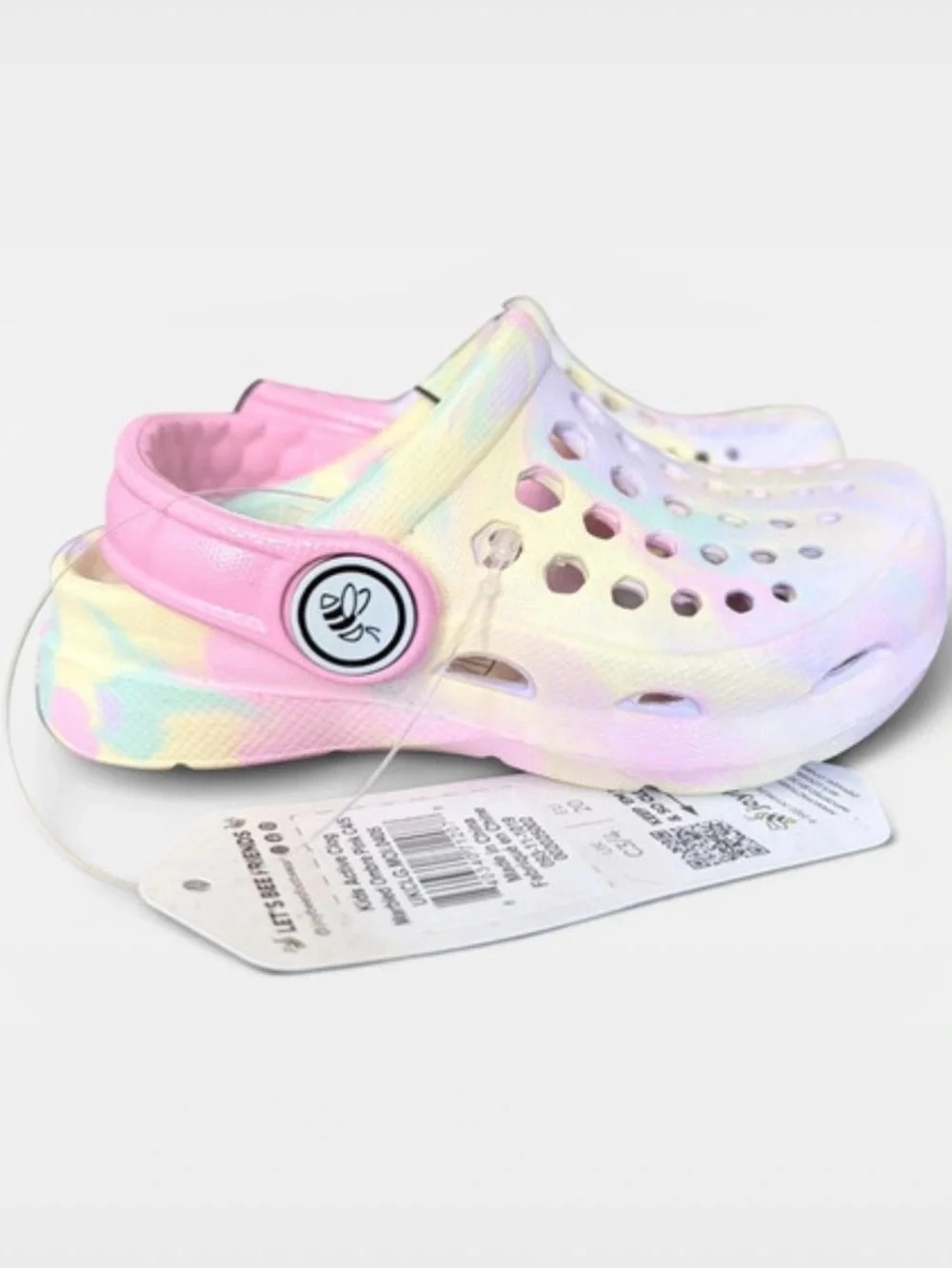 Joybees Baby/Toddler Active Marbled Ombré Pink  Clog 4/5 NWT